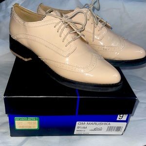 Patent Leather Lace Up Oxfords